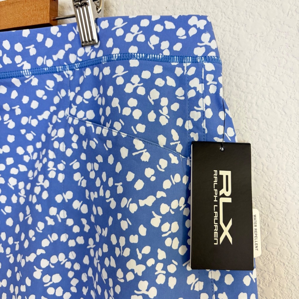 RLX Ralph Lauren Golf Concept 1 Skort Blue Multi Floral Water Repellent XL NEW - Picture 3 of 8
